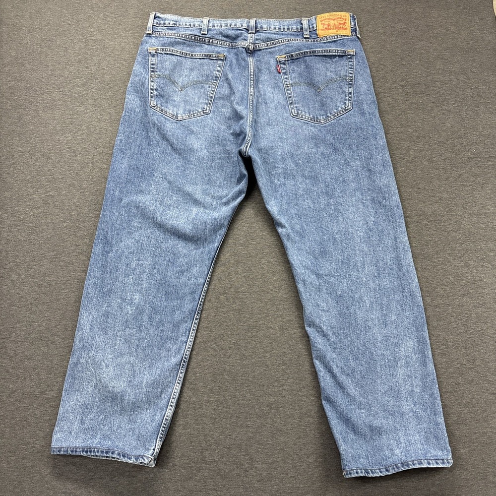 Levi's 505 Jeans Mens 40x28 TAG-40x30 Blue Denim Straight Leg Cowboy Biker Work
